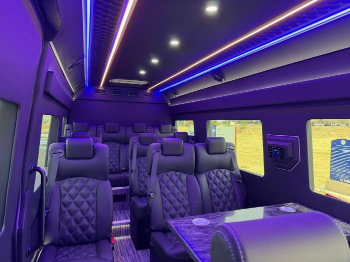 Executive Sprinter seating – Cripple Creek limo service