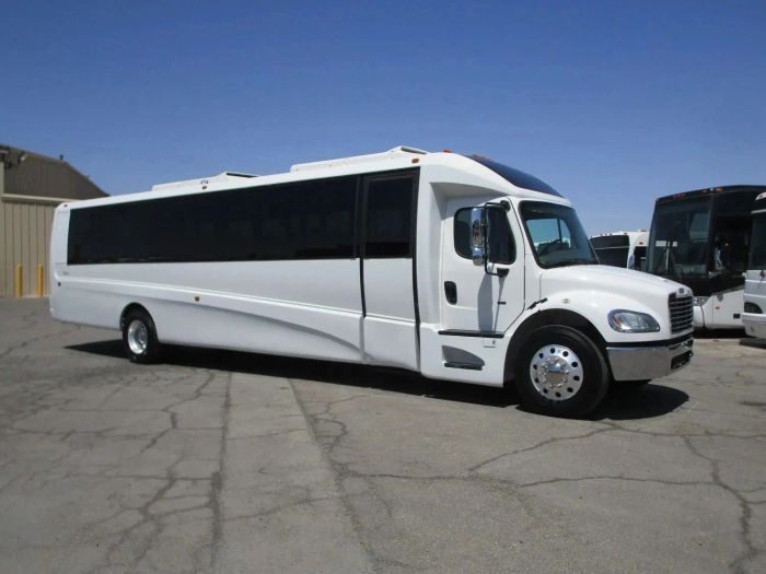 Large white party bus – Cripple Creek limo service
