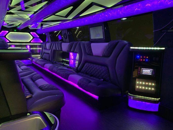 SUV limo interior – Cripple Creek limo service